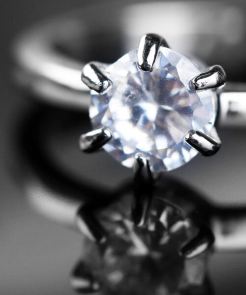 Μονόπετρο Δαχτυλίδι 14Κ με Ζιργκόν